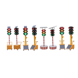 Feux de signalisation mobiles à énergie solaire Feux de circulation solaires portables - Product Image 5