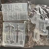 Moule en silicone sur le thème du jeu Minecraft pour la décoration de gâteaux