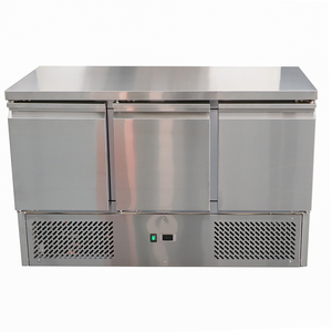 Stainless Steel Refrigerated Preparation <b>Table</b> Refrigerator Commercial 3 Door Under Counter Fridge Equipment - Product Image 1