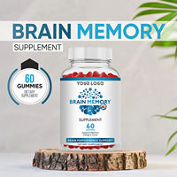 Compléments alimentaires pour le cerveau et le soutien immunitaire, bonbons gélifiés avec vitamine B12 pour adultes, 60 gélifiés par bouteille