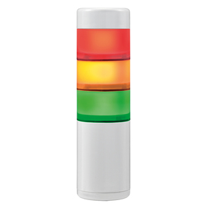 Feu de signalisation d'avertissement Eos 12V LED, tour de signalisation verte, ambre, rouge, IP65, panneau de commande en plastique durable - Product Image 1
