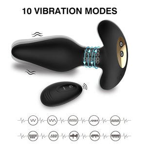 Vibratore Butt Plug massaggiatore prostatico 10 potenti modelli di stimolazione telecomando impermeabile anale Butt Plug giocattoli del sesso <span class=keywords><strong>per</strong></span> gli uomini - Product Image 2
