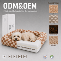 Lit orthopédique personnalisé pour chien avec base en mousse à mémoire de forme haute densité pour les importateurs de marques d'animaux de compagnie, les grossistes et les commandes en gros OEM ODM
