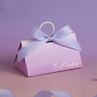 Pochettes à bonbons de mariage en papier couché faites à la main YZ, emballage cadeau de luxe écologique
