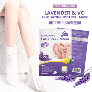 Masker kaki Lavender grosir, dengan mentega Shea dan Vitamin C pengelupasan pelembab perawatan kaki perawatan kaki halus dan lembut - Product Image 1
