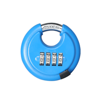 Cadenas à disque rond modifiable, sans clé, à code à 4 chiffres, antivol, étanche, pour extérieur, robuste, pour conteneurs