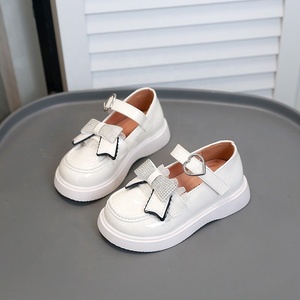 Scarpe <span class=keywords><strong>in</strong></span> Pelle Stile Britannico con Fiocco, Scarpe Basse Nere alla Moda per Studentesse, Uso Quotidiano Estivo - Product Image 4