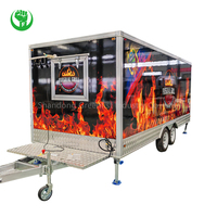Remorque alimentaire mobile Greenfist GF-S500 de 16, 18 et 20 pieds, cuisine complète en acier inoxydable, pour boulangerie, barbecue et cuisson à plat