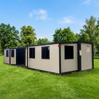 Maison modulaire préfabriquée écologique, résistante au vent et à la corrosion, avec structure en acier galvanisé