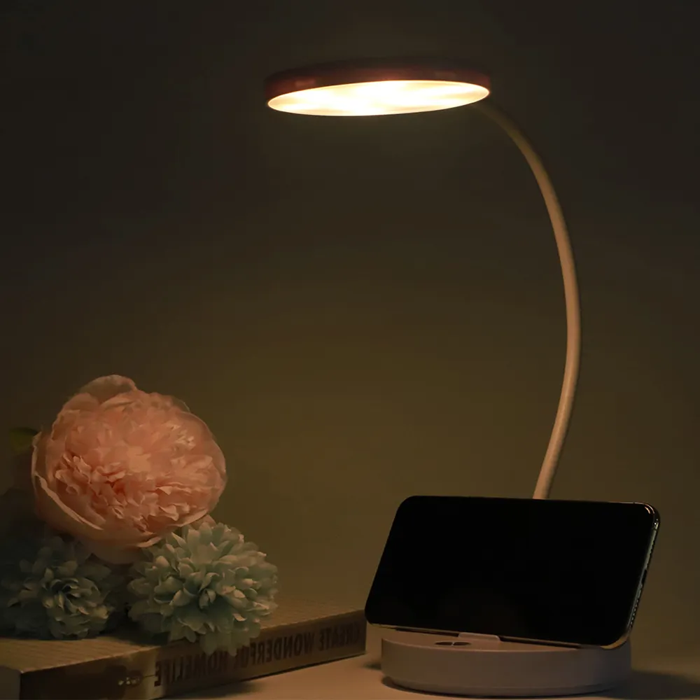 New Arrival Type C LED Desk Lamp Study USB Rechargeable Table Lamp 1200mA table light for reading room bedside living room