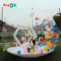 Dôme de tente gonflable transparent portable Sayok, maison à bulles gonflable pour enfants