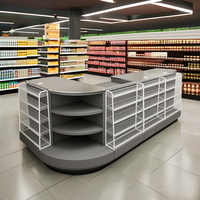Comptoir de caisse de supermarché, comptoir simple et moderne, comptoir de réception, comptoir de caisse de magasin de proximité