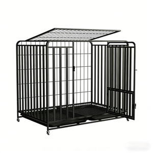 กรงสุนัขเหล็กพร้อมห้องน้ำ สำหรับสุนัขขนาดใหญ่ กลาง เล็ก ใช้ภายในอาคาร ดีไซน์ระบายอากาศ ติดตั้งง่าย เหมาะสำหรับลาบราดอร์/โกลเด้นรีทรีฟเวอร์ - Product Image 3