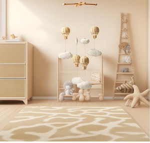 Adorno Colgante de Globo Aerostático de Ratán Tejido Natural, Colgante de Nube de Madera Hecho a Mano, Decoración para Habitación Infantil, Juguete Relajante para Bebés - Product Image 1