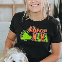 Vente en gros Cheer Mama Transfert de strass personnalisé Glitter Cheer Heat Press Fer à repasser sur les transferts pour T-shirt