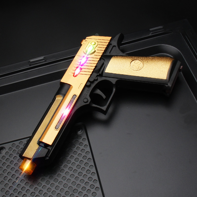 Pistolet court vibrant noir de 24 cm