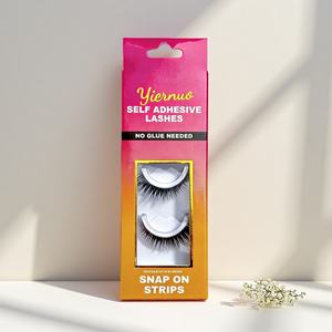 <span class=keywords><strong>Cils</strong></span> artificiels faits à la main en fibres végétales durables, autocollants, à presser, pré-collés, bande complète, vente en gros - Product Image 1