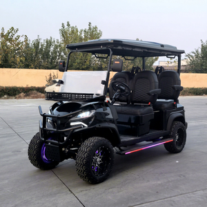Voiturette de golf électrique légère en acier 2026 homologuée pour la route (LSV) avec freins à disque, éclairage LED, accessoires complets, certifiée CE, 3-4 places, 90 km d'autonomie - Product Image 1