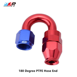 BJR haute Performance Auto Parts 180 degrés AN3 AN4 AN6 AN8 AN10 AN12 AN16 AN20 alliage PTFE <span class=keywords><strong>tuyau</strong></span> fin un raccords pour voitures <span class=keywords><strong>de</strong></span> course - Product Image 5
