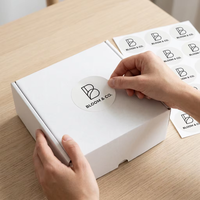 Étiquettes d'expédition personnalisées et autocollants avec logo pour boîtes de courrier et emballages professionnels