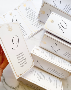 การ์ดเมนูผีเสื้อทำจากกระดาษผ้าฝ้ายสำหรับงานแต่งงานเจ้าสาว - Product Image 6