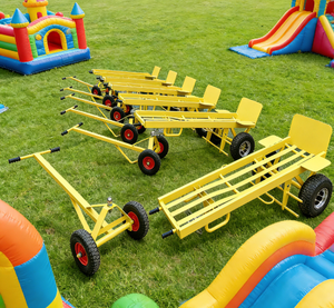 Carretilla Manual para Subir Escaleras EASYFUN, Resistente, Carga 1320 LBS, con Ruedas <span class=keywords><strong>de</strong></span> Goma para <span class=keywords><strong>Transporte</strong></span> <span class=keywords><strong>de</strong></span> Casas Inflables para Alquiler - Product Image 1