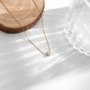 Collar de Acero Inoxidable Personalizado al por Mayor 2024 con Baño de Oro, Cadena de Zirconia con Dijes de Moda, Resistente al Deslustre - Product Image 3