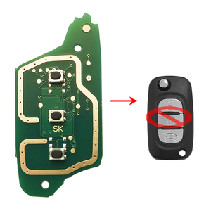 Carte de circuit imprimé de clé de voiture à distance 433 MHz PCF7961M HITAGS AES 4A Chip pour <span class=keywords><strong>Renault</strong></span> Megane III <span class=keywords><strong>Twingo</strong></span> CWTWB1G767 Mercedes Benz Smart - Product Image 3
