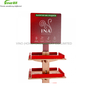 Étagère de présentation en bois à 5 niveaux, double face, autoportante, pour la vente au détail - Product Image 3