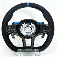 Volant en cuir et fibre de carbone personnalisé CS adapté aux BMW G29 G20 G87 M2 G22 G26 G30 G80 G82 F90 F30 F10 F02 F20 F80 M5 M3