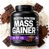 Poudre de protéines pour la prise de masse musculaire, formule personnalisée OEM, saveur variée, suppléments sportifs riches en protéines, gain de poids, développement musculaire