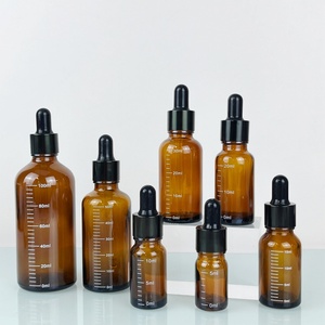 Botella de Vidrio Ámbar con Gotero de 10 ml, 15 ml, 30 ml, Botella Vacía para Cosméticos, Aceite Esencial, Suero Facial, con Etiqueta - Product Image 4