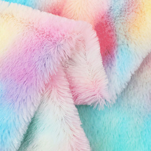 Tessuti arcobaleno PV <span class=keywords><strong>velluto</strong></span> Tie Dye arcobaleno peluche divano cuscino cuscino morbido <span class=keywords><strong>velluto</strong></span> <span class=keywords><strong>rosa</strong></span> - Product Image 2