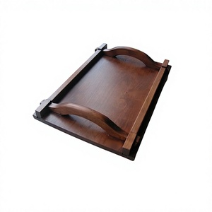 Latest Design Wooden Brown Color Serving <b>Tray</b> With Highest Quality Restaurant Tableware Fruits Food <b>Snacks</b> <b>Tray</b> - Product Image 1
