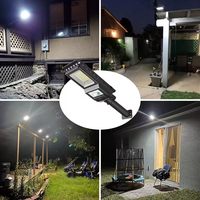 Lampe solaire tout-en-un pour rue, 50W, capteur PIR, éclairage mural LED extérieur, éclairage de rue intégré pour route, jardin
