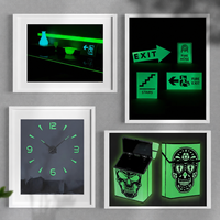 Plaque acrylique fluorescente PMMA de 3 mm, coulée, phosphorescente, gravable au laser, découpe personnalisée pour l'art, la signalétique, l'artisanat, les porte-clés