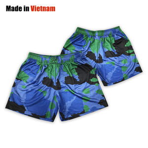 Pantalones Cortos Deportivos Transpirables Personalizados Baratos, 100% Poliéster Sublimado, de Secado Rápido, Unisex, para Adultos - Product Image 1