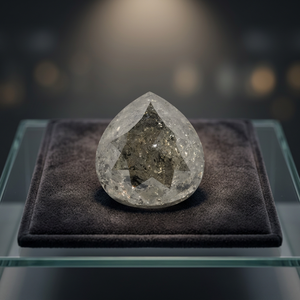 Diamantes de Sal y Pimienta en Forma de Pera de 1.31 ct, 6.33x5.92x4.01 mm, Claridad VS2, Corte Excelente/Bueno para Joyería - Product Image 3