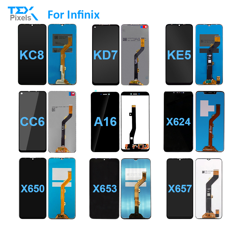 ЖК-дисплей для телефонов Infinix K7 KC8 KD7 KE5 CC6 A16 S16 Camon 11 X624 X650 X653 X657