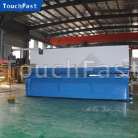 Machine de cisaillement hydraulique Touchfast Qc12k 6x3200 Qc11y Qc11k Qc12y 6mm 8mm 12x3200 Machine de cisaillement de plaque hydraulique 12mm
