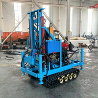 Foreuse hydraulique rotative sur chenilles Mikton Modèle 220L pour puits d'eau, profondeur de forage 220m
