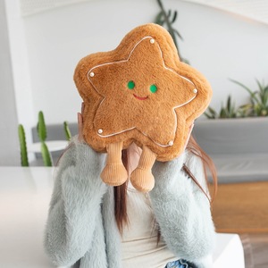 Dibujos animados de algodón Gingerbread Man almohada suave lindo <span class=keywords><strong>galleta</strong></span> hombre muñeco de peluche niños niñas regalo Navidad <span class=keywords><strong>muñeca</strong></span> - Product Image 4