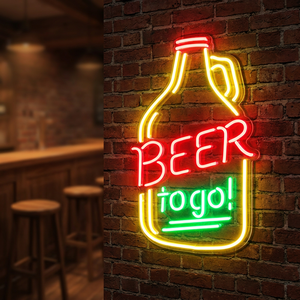 Letrero de Neón LED Flexible Personalizado para Bar de Cerveza, Heladería, Publicidad de Dibujos Animados, Letrero Luminoso Colgante - Product Image 2