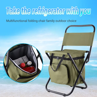 Chaise de camping pliable portable avec sac isotherme pour pique-nique et activités de plein air – Fabrication usine d'accessoires de camping