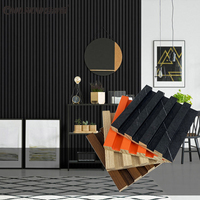 Goodson — Grille fustisée moderne Mdf, panneau mural 3D en bois étanche pour maison intérieure