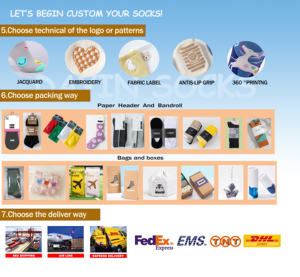 Chaussettes hautes tendances personnalisées pour garçons Chaussettes en coton absorbant la sueur Chaussettes d'automne antidérapantes Chaussettes régulières Crew avec logo personnalisé pour garçons - Product Image 5