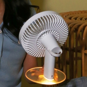 <strong>USB</strong> Portable Office Mini Rechargeable <strong>LED</strong> Light Desktop <strong>Fan</strong> Lamp Small Desk <strong>Fan</strong> With <strong>LED</strong> Light - Product Image 3