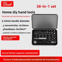 Kit de tournevis de précision professionnel 38 en 1, magnétique, avec étui rigide et adaptateur 1/4 pouce pour réparation électronique, téléphones et bricolage