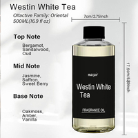 Huile parfumée électrique 500 ml Collection hôtelière pour diffuseur d'aromathérapie, huile végétale soluble dans l'eau