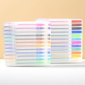 Stylos gel en plastique à encre colorée néon, pastel, métallique et pailletée, grande capacité 2,5 g, non toxiques, écologiques, ensemble pour le bureau, l'école et l'art - Product Image 3